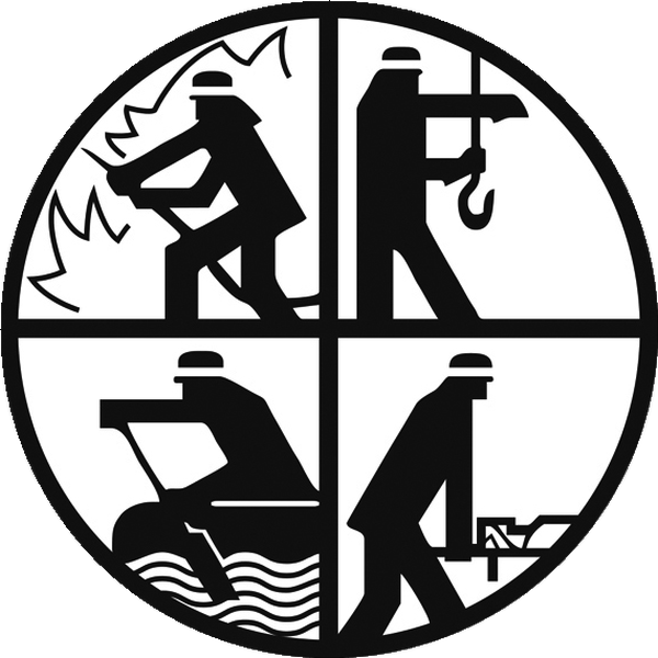 Signet der Feuerwehr: Löschen, Retten, Bergen, Schützen